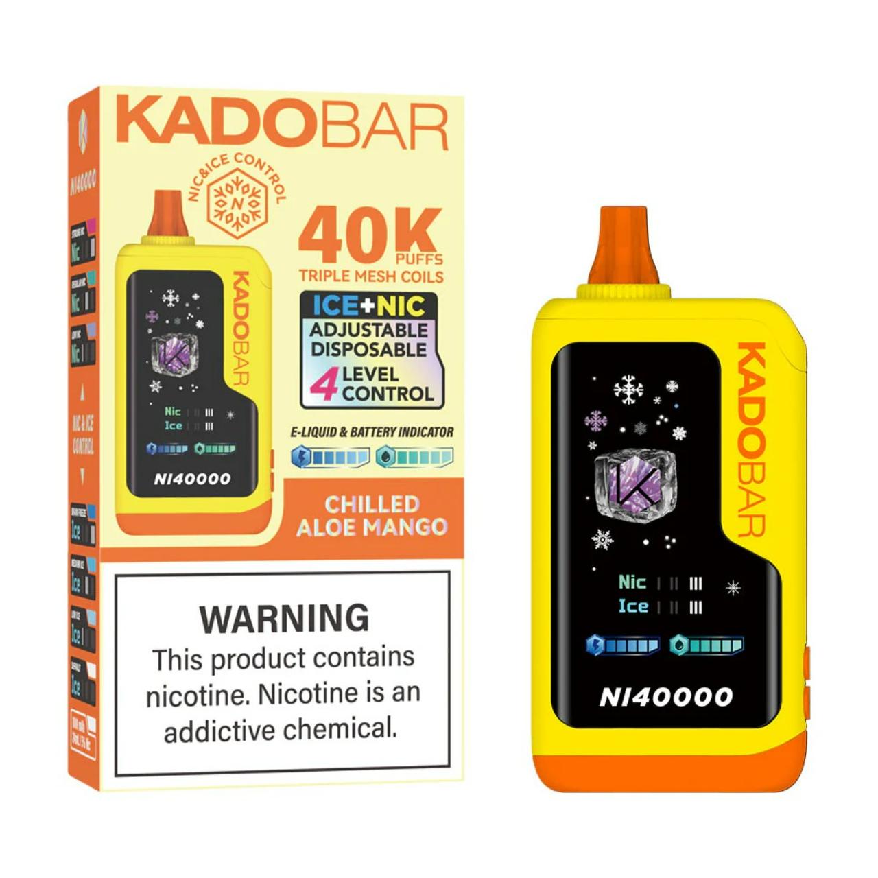 Kado Bar NI40K Puff Disposable Chilled Aloe Mango Kado Bar NI40K Puff Disposable Chilled Aloe Mango