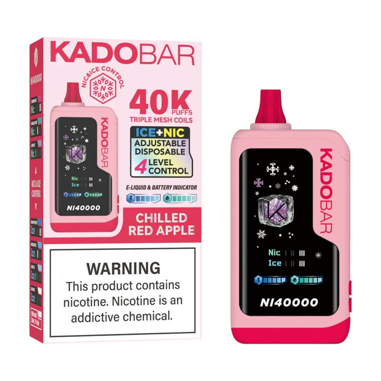 Kado Bar NI40K Puff Disposable Chilled Red Apple Kado Bar NI40K Puff Disposable Chilled Red Apple