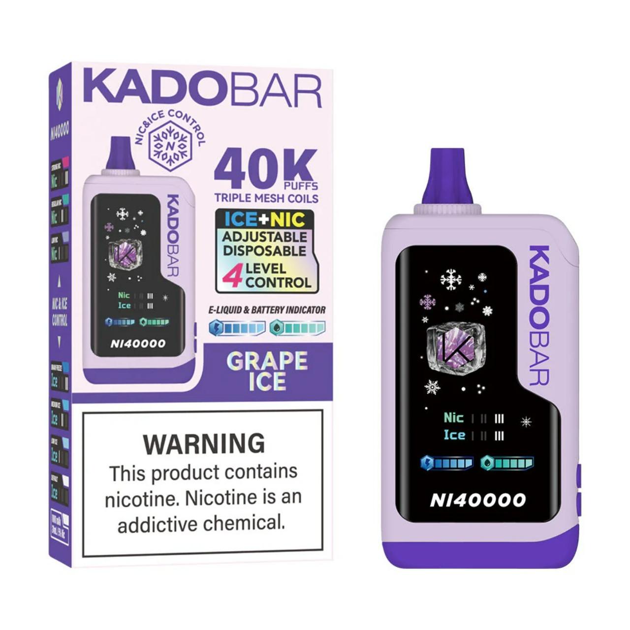 Kado Bar NI40K Puff Disposable Grape Ice