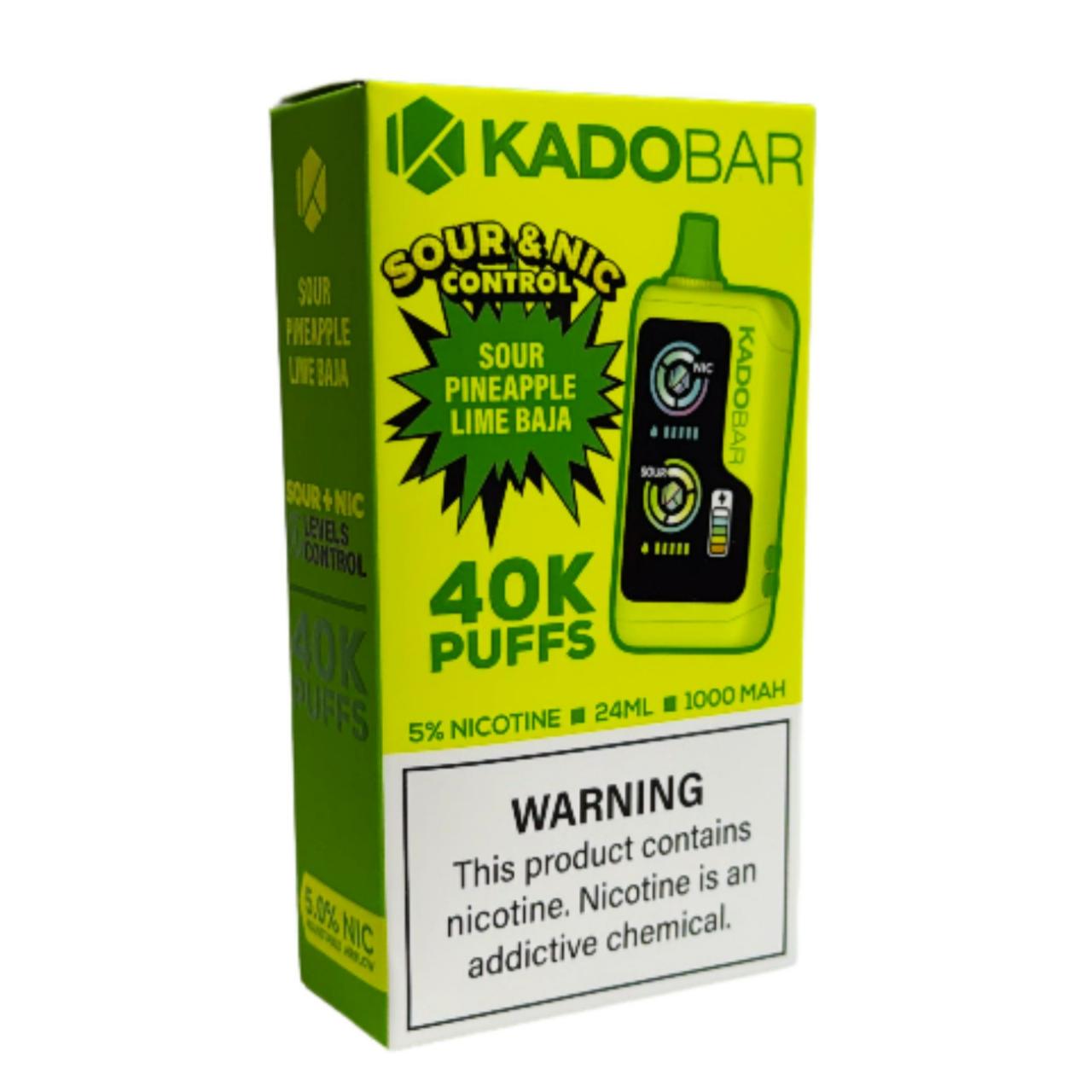 Kado-Bar-NI40K-Puff-Disposable-Sour-Pineapple-Lime-Baja Kado-Bar-NI40K-Puff-Disposable-Sour-Pineapple-Lime-Baja