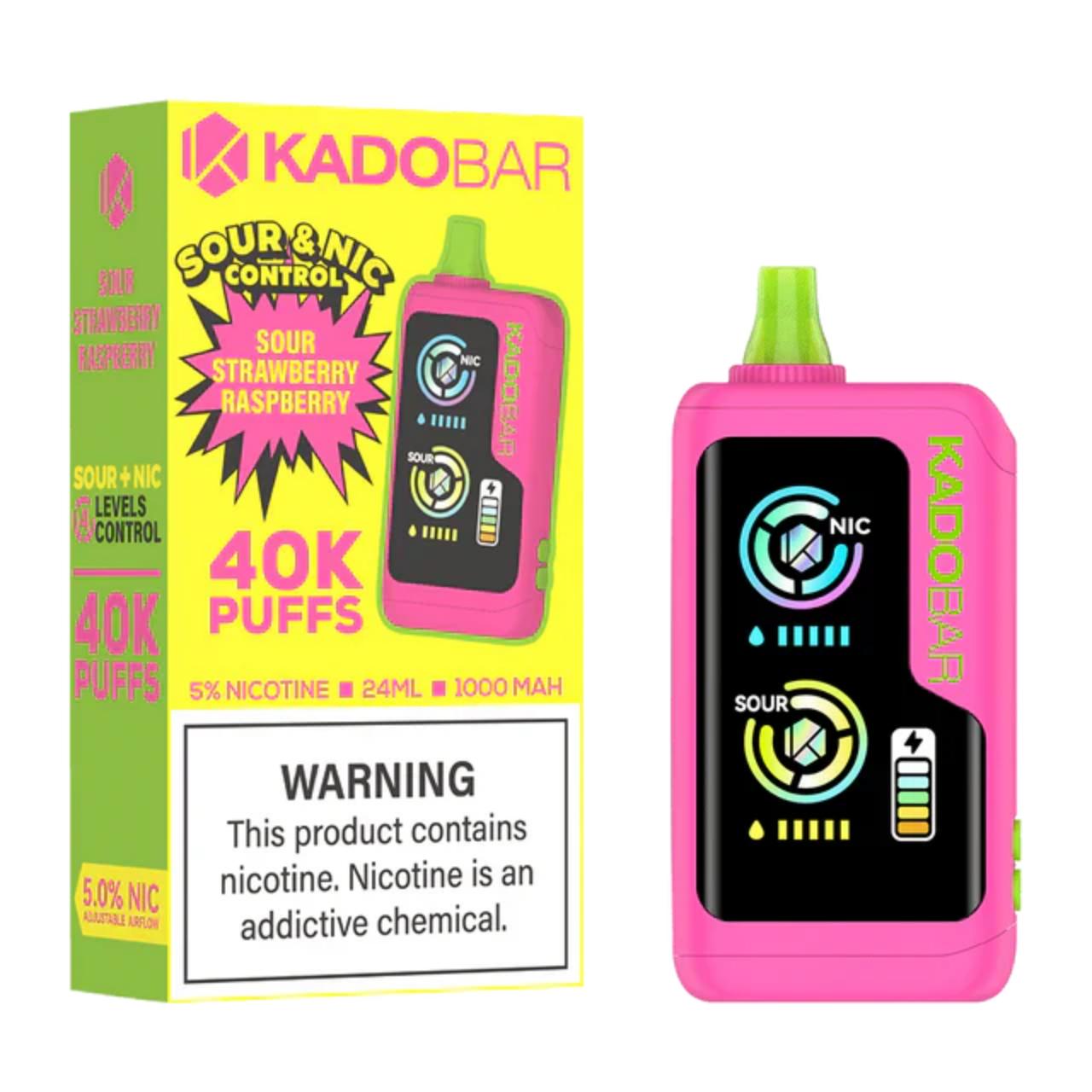Kado-Bar-NI40K-Puff-Disposable-Sour-Strawberry-Raspberry Kado-Bar-NI40K-Puff-Disposable-Sour-Strawberry-Raspberry