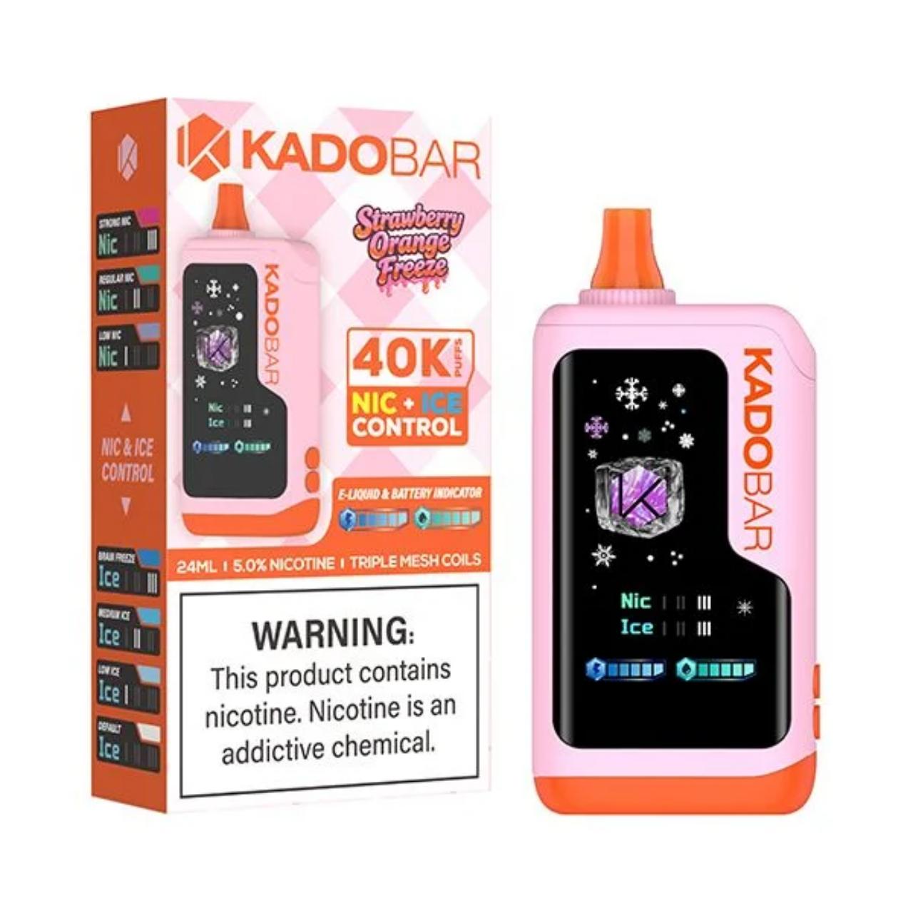 Kado-Bar-NI40K-Puff-Disposable-Strawberry-Orange-Freeze Kado-Bar-NI40K-Puff-Disposable-Strawberry-Orange-Freeze