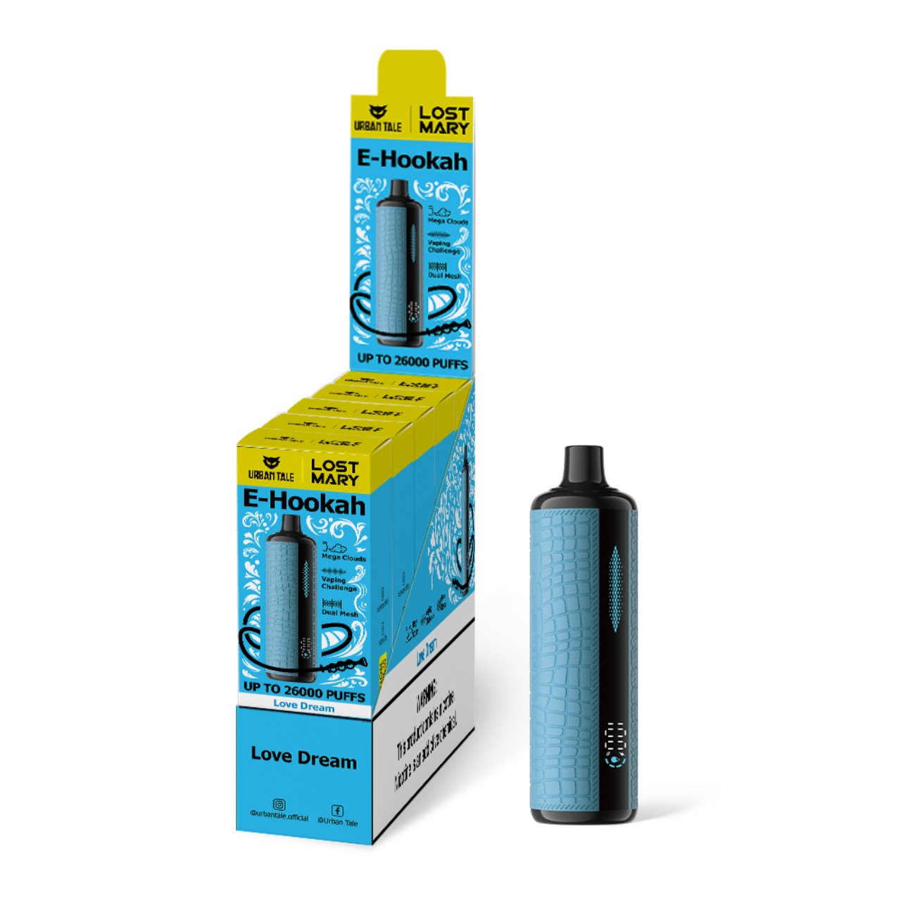 Urban Tale X Lost Mary Hookah 26000 Puff Disposable Love Dream Urban Tale X Lost Mary Hookah 26000 Puff Disposable Love Dream