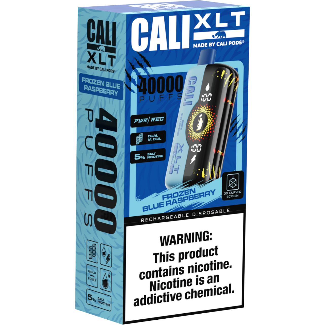 Cali XLT 40000 Puff Disposable Frozen Blue Raspberry Small Box Cali XLT 40000 Puff Disposable Frozen Blue Raspberry Small Box