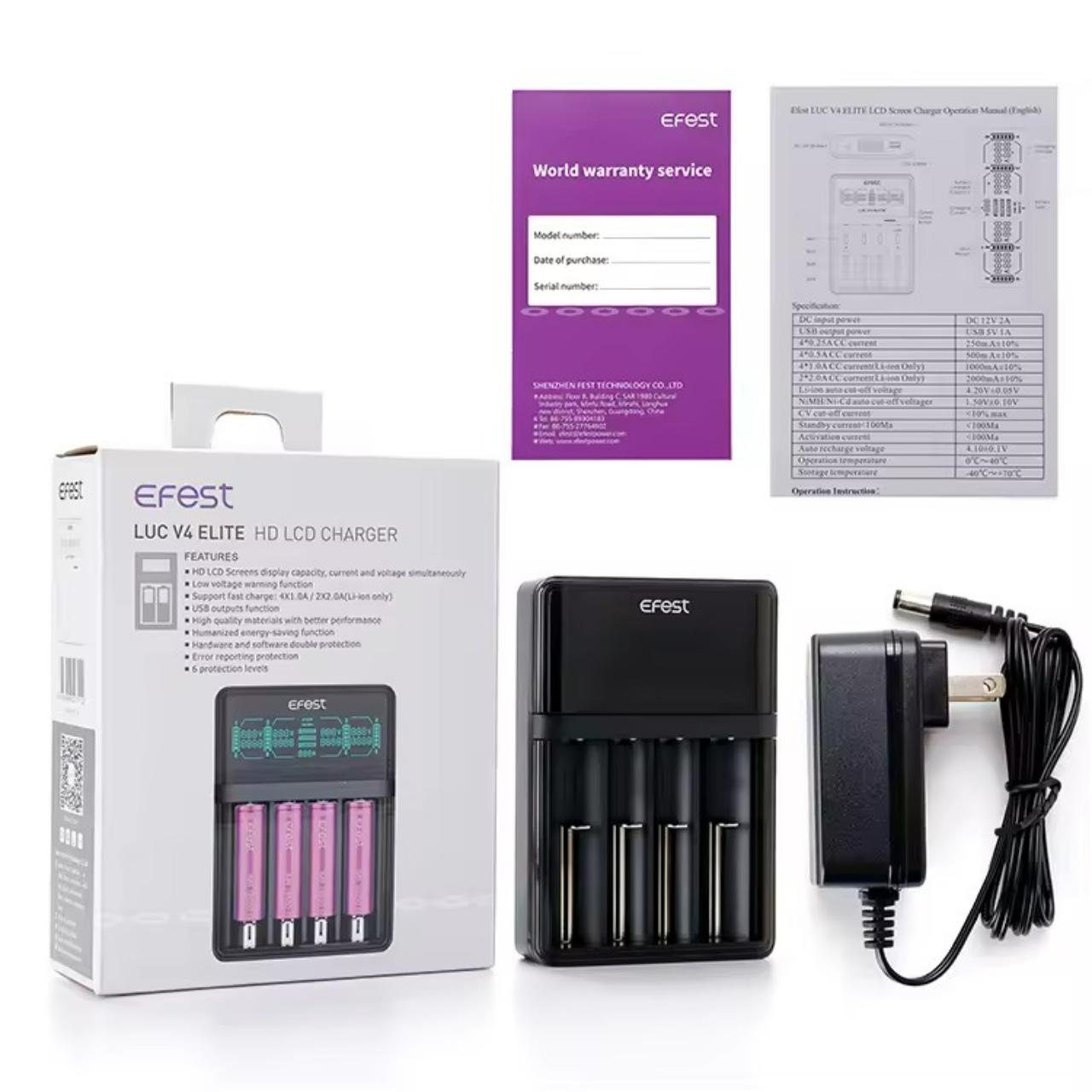 Effest Efest LUC V4 Elite Charger | Fast & Reliable Battery Charger