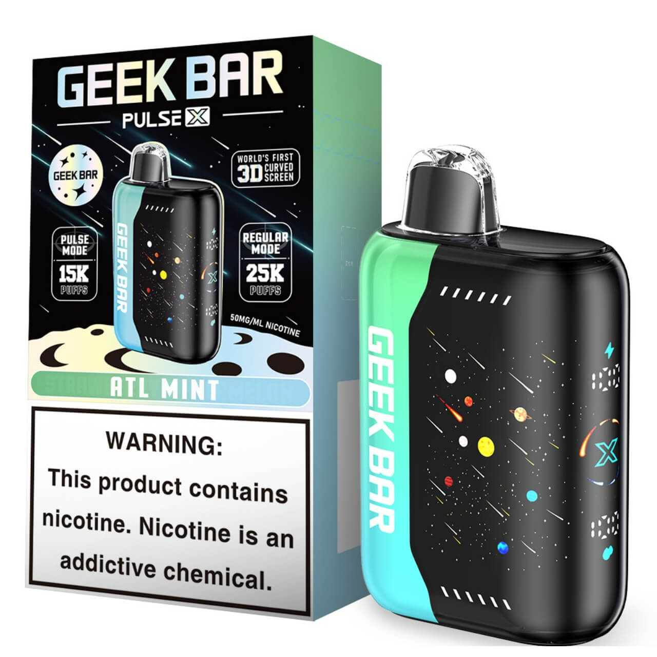 Geek bar Pulse X 25000 Puff Disposable-ATL Mint Geek bar Pulse X 25000 Puff Disposable-ATL Mint