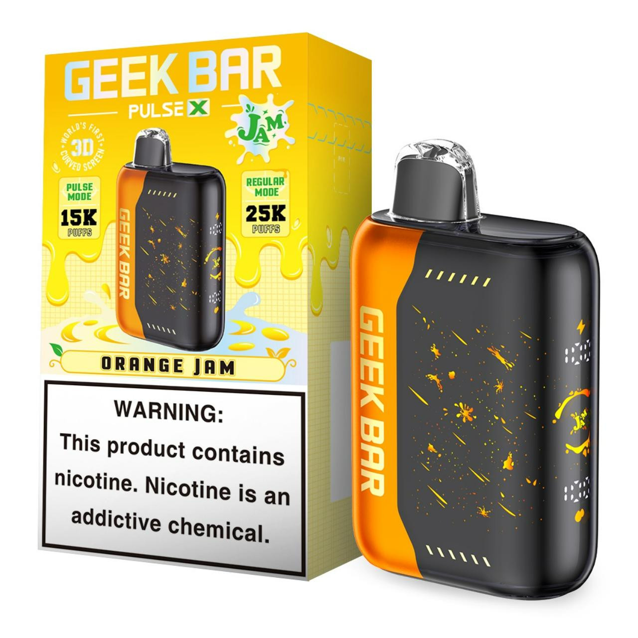 Geek bar Pulse X 25000 Puff Disposable Jam Edition-Orange Jam Geek bar Pulse X 25000 Puff Disposable Jam Edition-Orange Jam