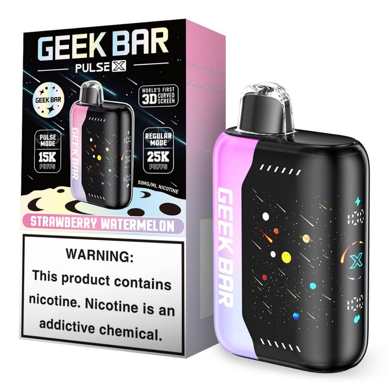 Geek bar Pulse X 25000 Puff Disposable Meteor Edition-Strawberry Watermelon Geek bar Pulse X 25000 Puff Disposable Meteor Edition-Strawberry Watermelon