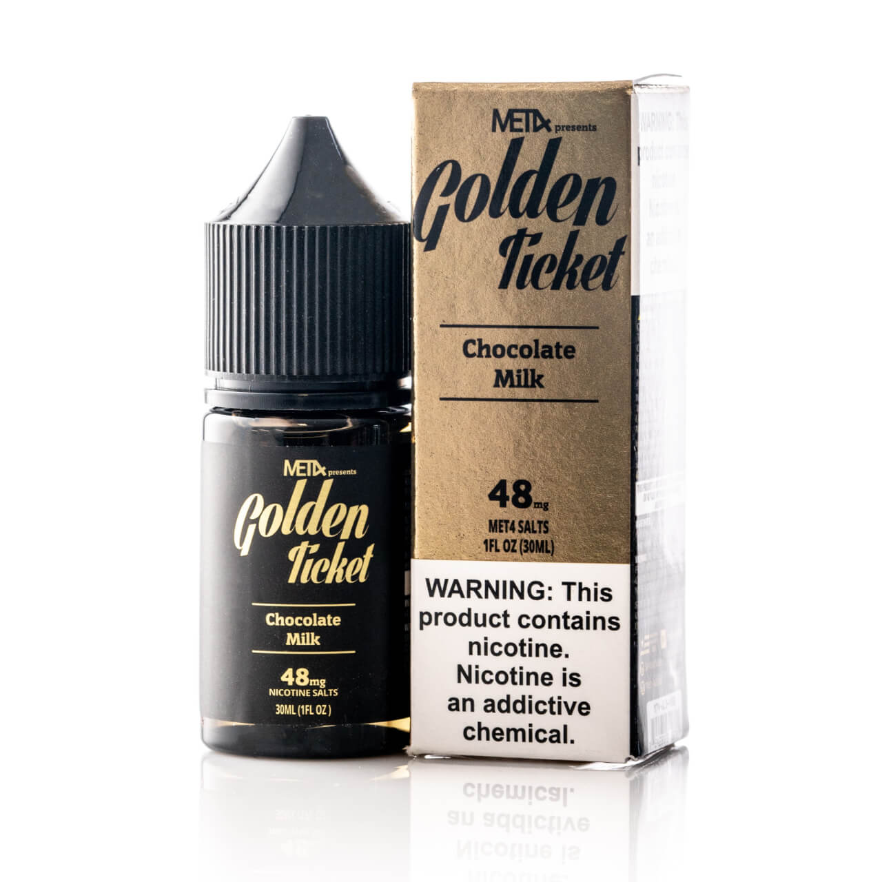 Met4 Salt 30ml E-Juice 48MG GoldenTicket