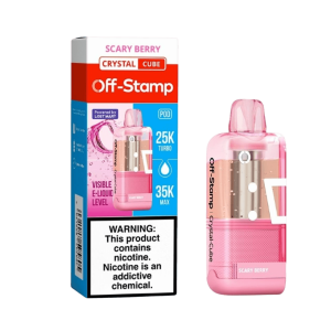 Off Stamp Crystal Cube 35k Puff Disposable Replacement Pod Cartridge - 1PK Scary Berry