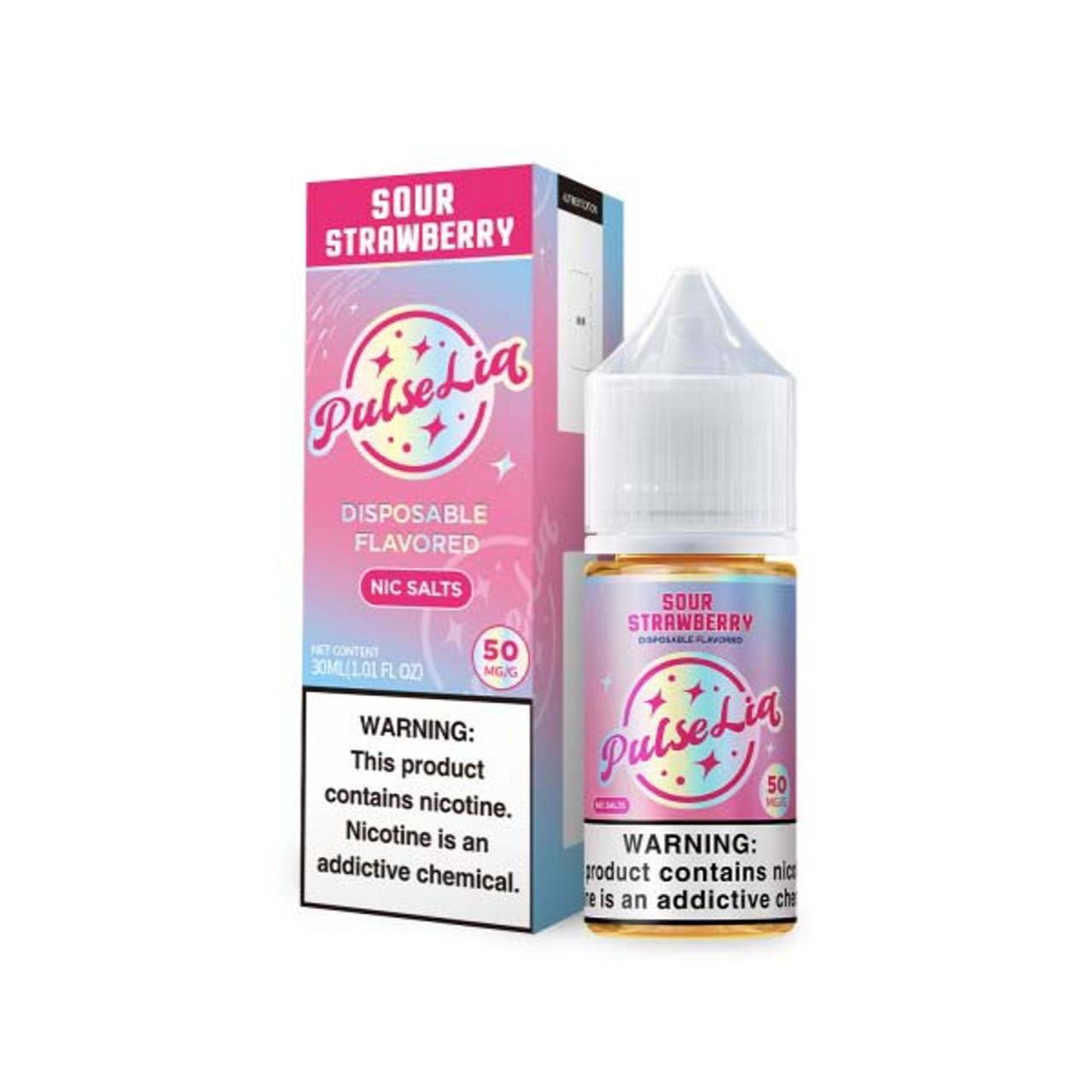 Pulse Liq Sour Strawberry Salt 30ml E-Juice 50mg