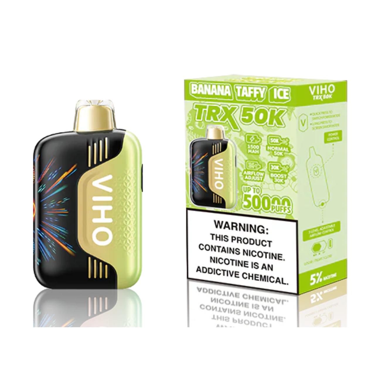 VIHO TRX 50K Puff Disposable Banana Taffy Ice VIHO TRX 50K Puff Disposable Banana Taffy Ice
