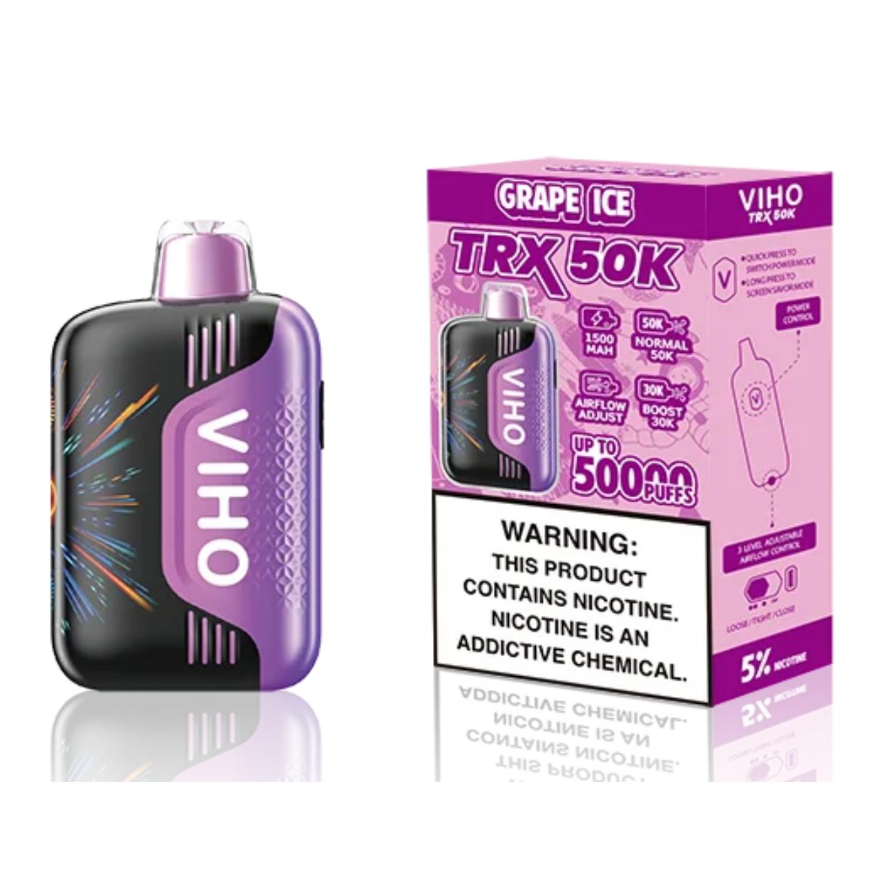 VIHO-TRX-50K-Puff-Disposable-Grape-Ice VIHO-TRX-50K-Puff-Disposable-Grape-Ice