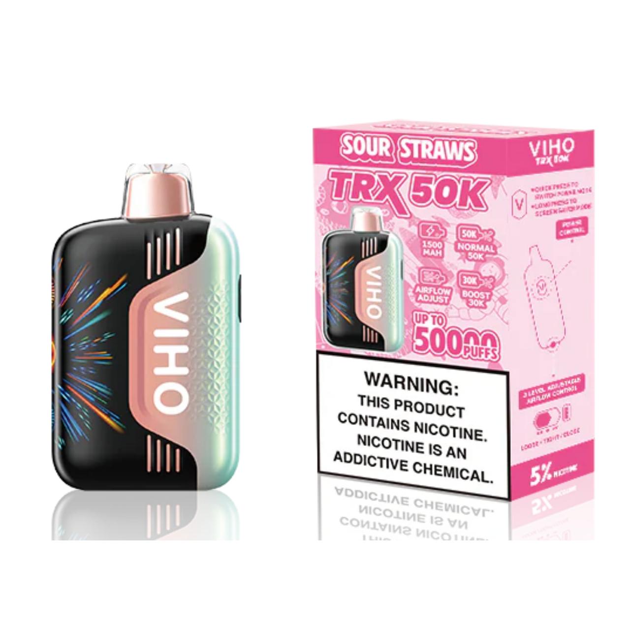 VIHO TRX 50K Puff Disposable Sour Straws VIHO TRX 50K Puff Disposable Sour Straws