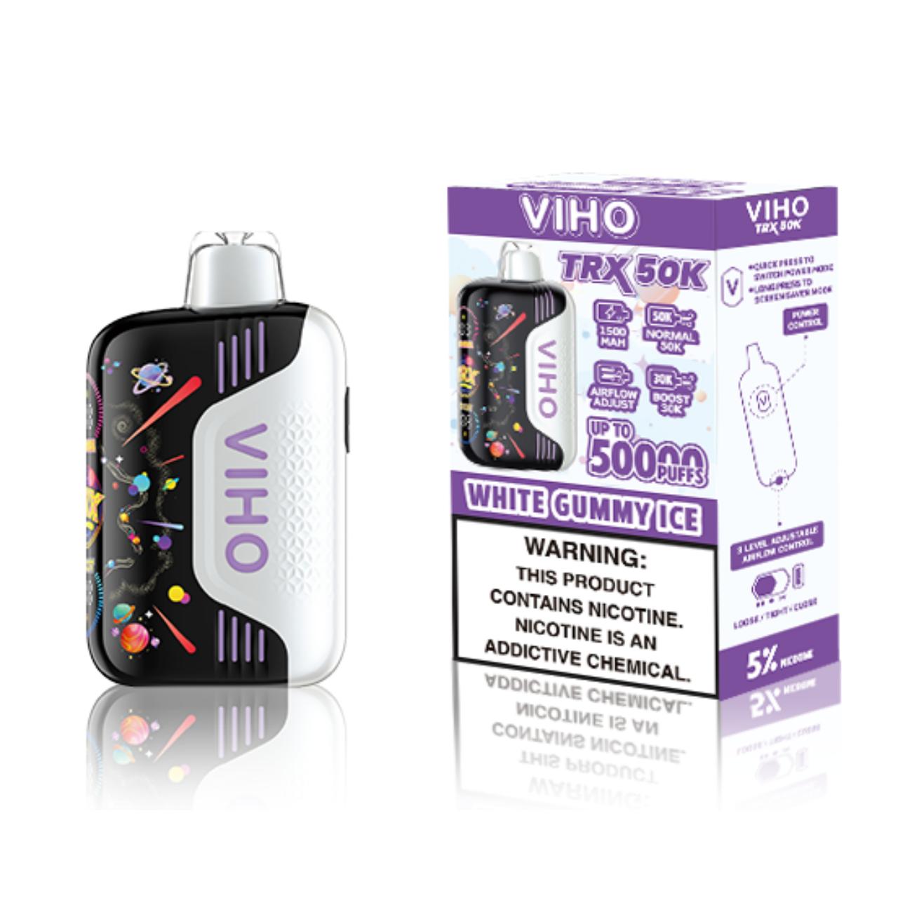 VIHO TRX 50K Puff Disposable white gummy ice VIHO TRX 50K Puff Disposable white gummy ice