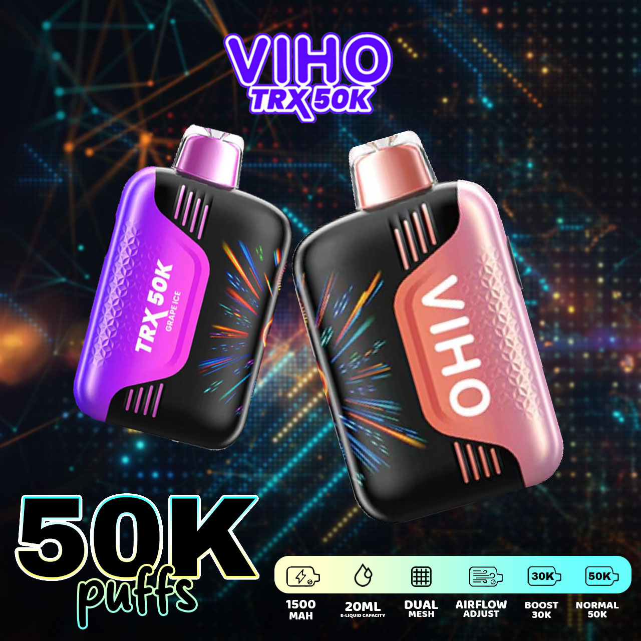VIHO TRX 50K Puffs Disposable VIHO TRX 50K Puffs Disposable