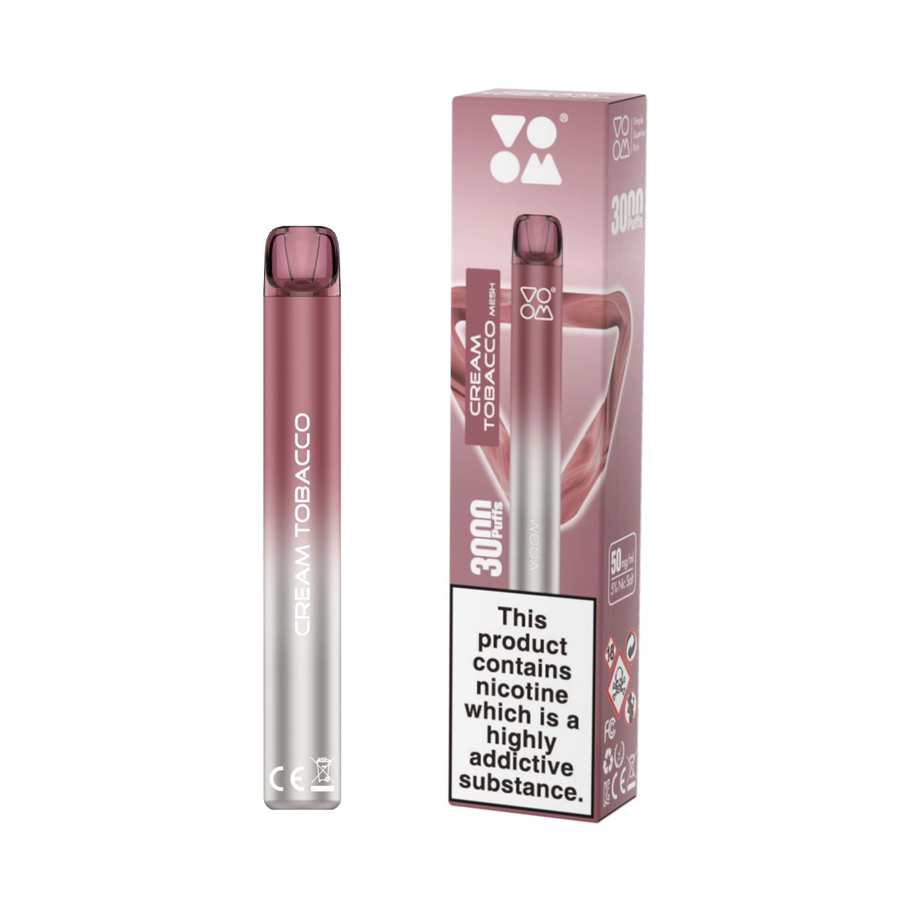 Voom Mesh 3000 Puff Disposable Cream Tobacco Voom Mesh 3000 Puff Disposable Cream Tobacco