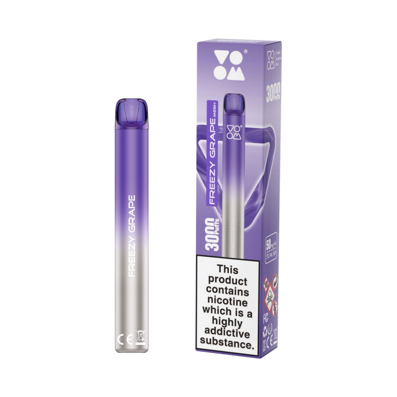 Voom Mesh 3000 Puff Disposable Freezy Grape Voom Mesh 3000 Puff Disposable Freezy Grape