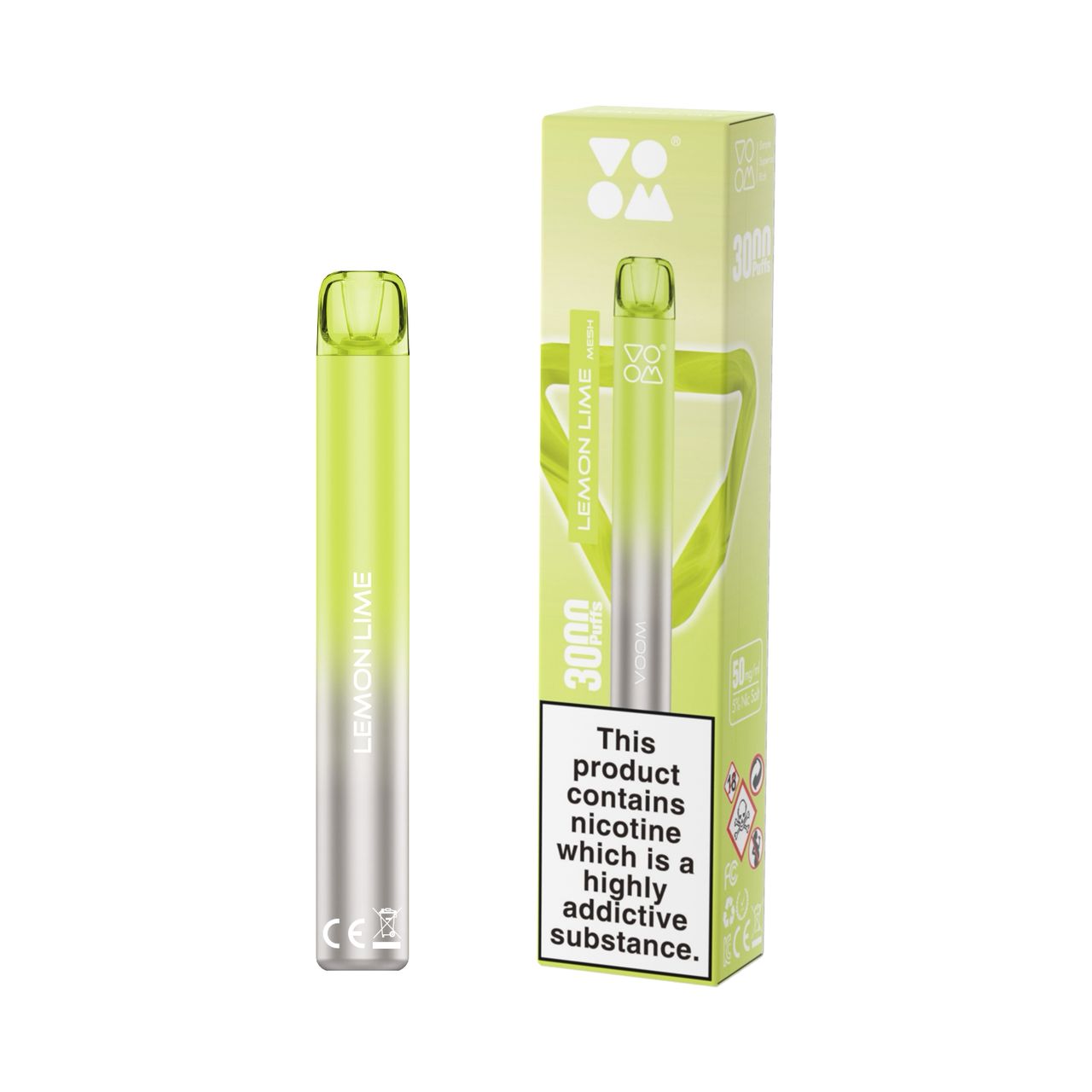 Voom Mesh 3000 Puff Disposable Lemon Lime Voom Mesh 3000 Puff Disposable Lemon Lime