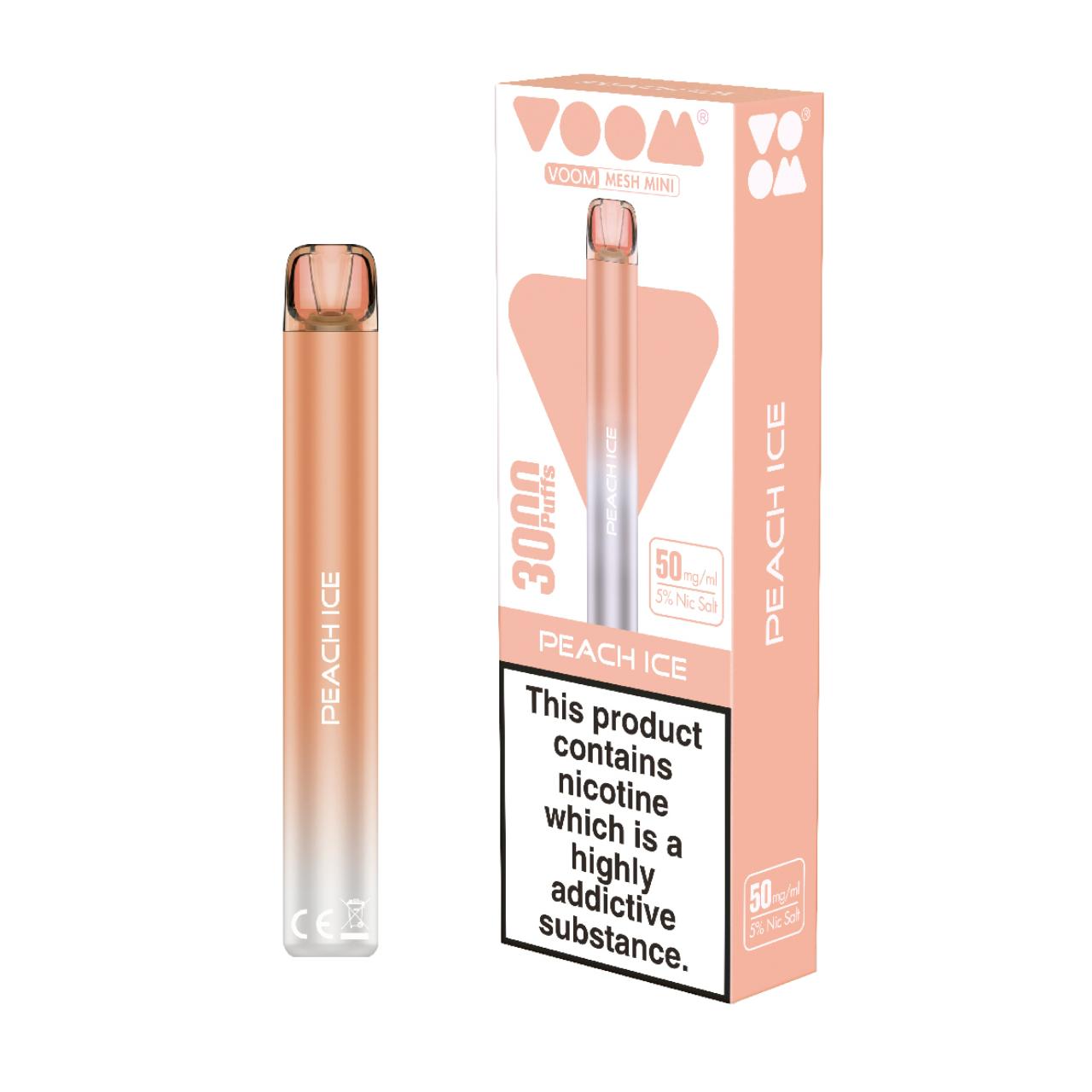 Voom Mesh 3000 Puff Disposable Peach Ice Voom Mesh 3000 Puff Disposable Peach Ice