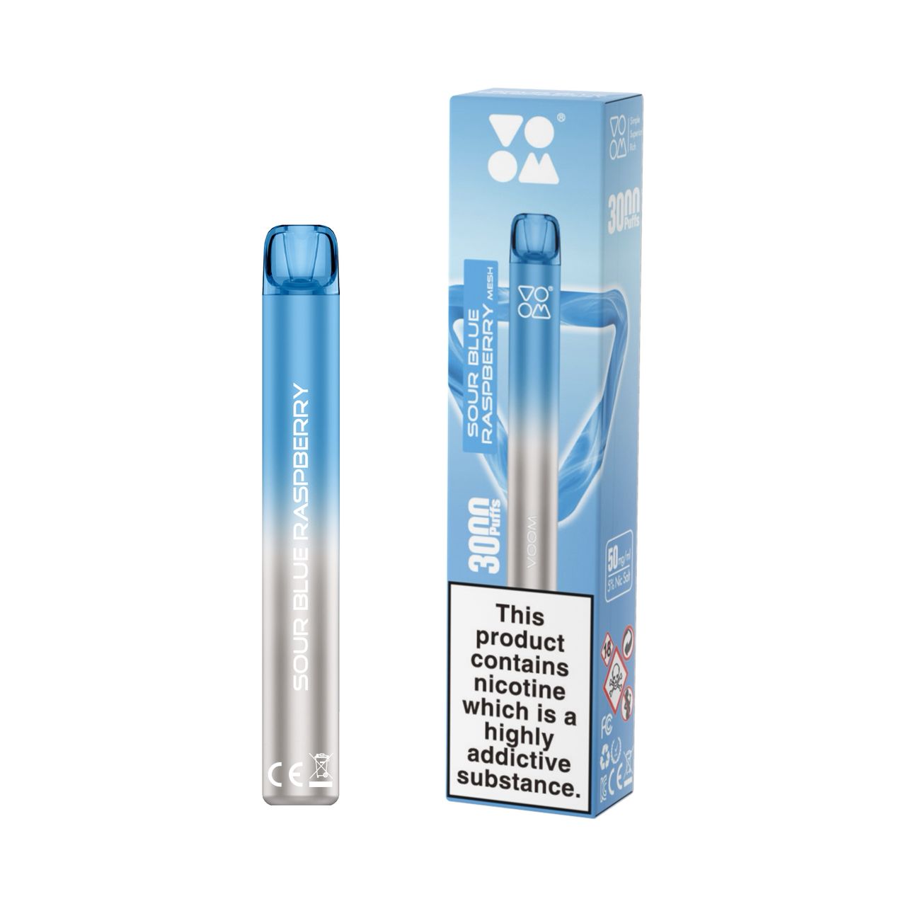 Voom Mesh 3000 Puff Disposable Sour Blue Raspberry Voom Mesh 3000 Puff Disposable Sour Blue Raspberry