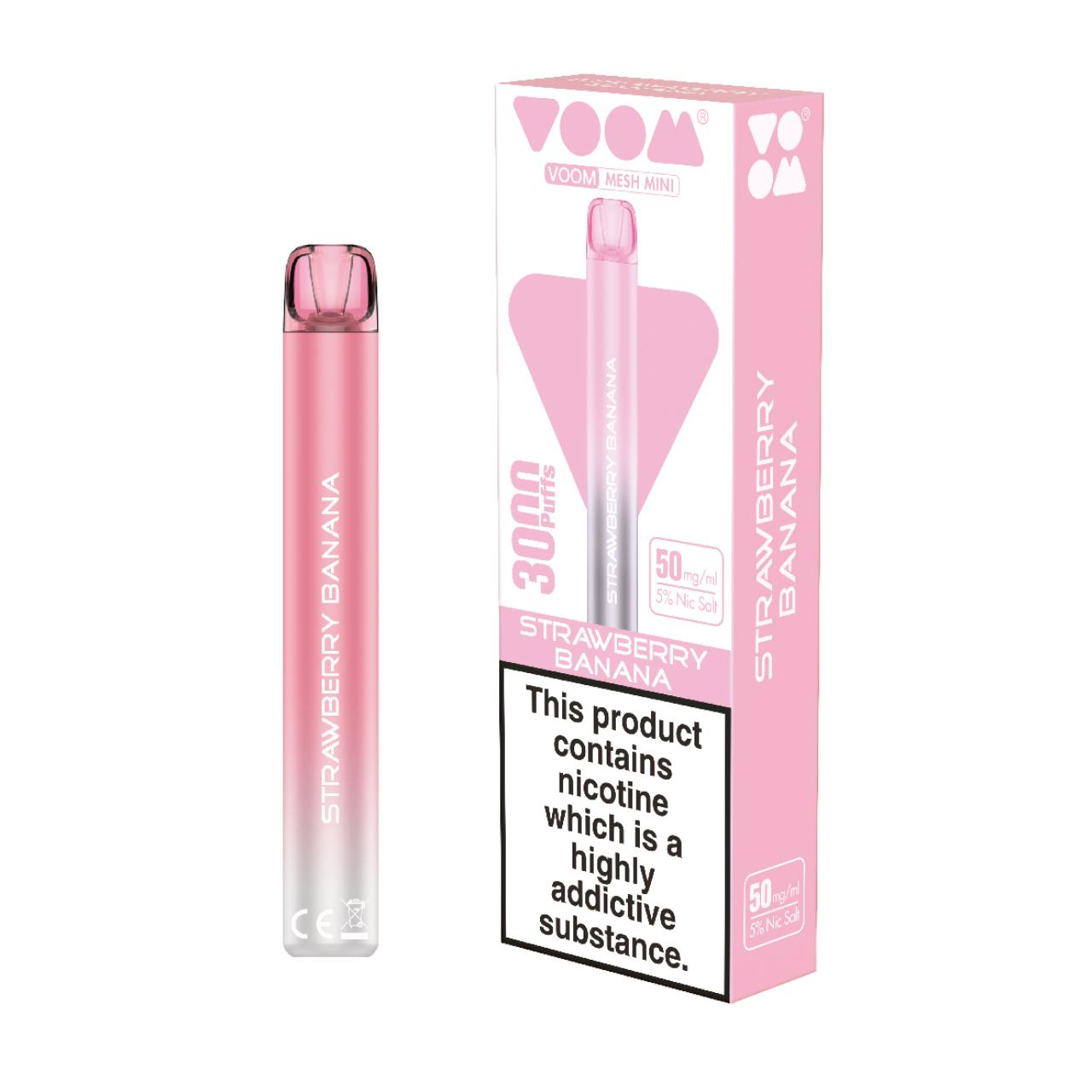 Voom Mesh 3000 Puff Disposable Strawberry Banana Voom Mesh 3000 Puff Disposable Strawberry Banana