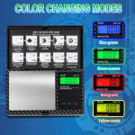 AWS Digital Pocket Scale 150G Carbon Fiber Black Color Changing Modes