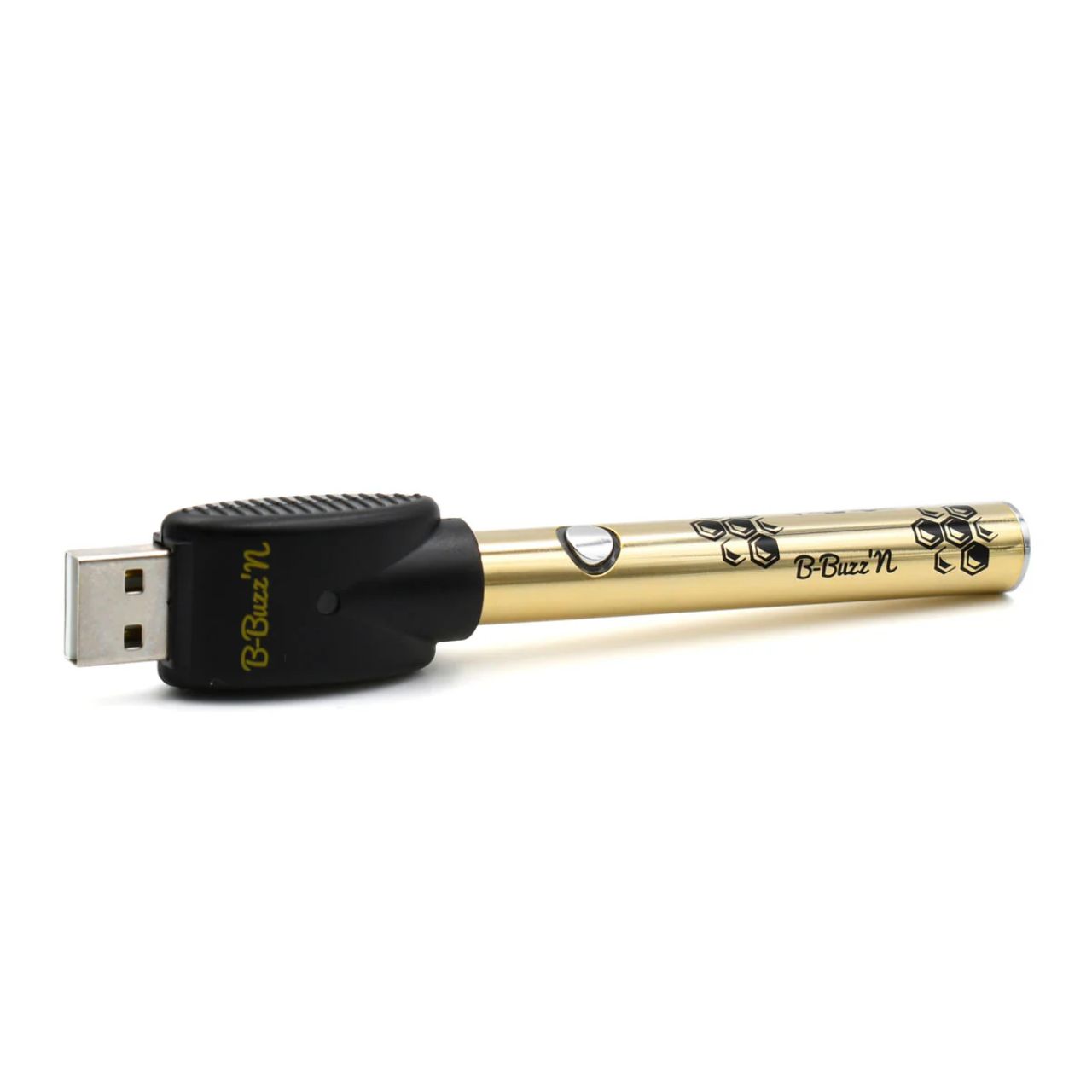 B-Buzz'n 510 Theard Vape Pen-Gold Angle B-Buzz'n 510 Theard Vape Pen-Gold Angle