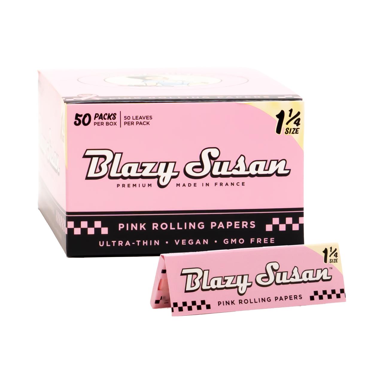 Blazy Susan Pink Rolling Papers 50PK 1-14 Blazy Susan Pink Rolling Papers 50PK 1-14