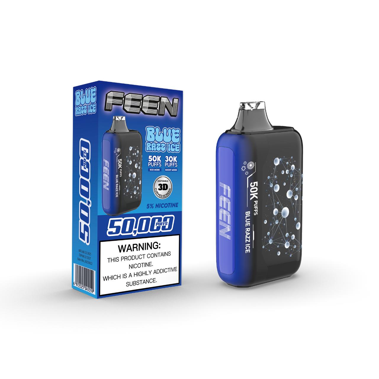 Feen 50K Puff Disposable Blue Razz Ice Feen 50K Puff Disposable Blue Razz Ice