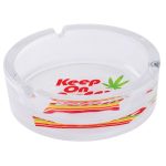 Fujima Keep on Puffin Glass Ashtray Side