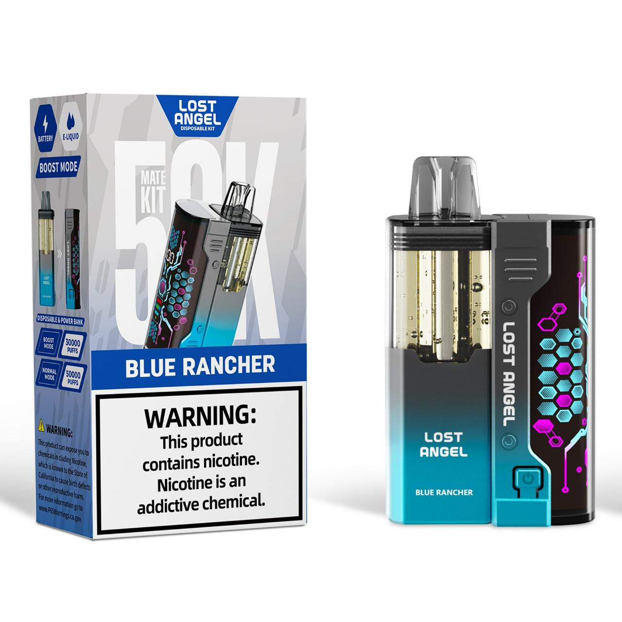 Lost Angel Mate Kit 50K Puff Disposable Blue Rancher