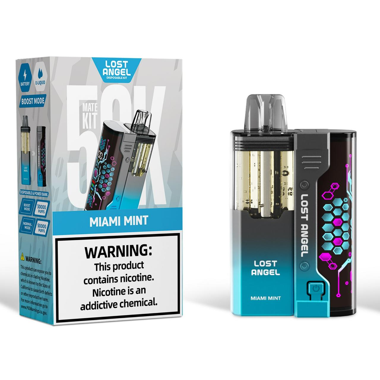 Lost Angel Mate Kit 50K Puff Disposable Miami Mint