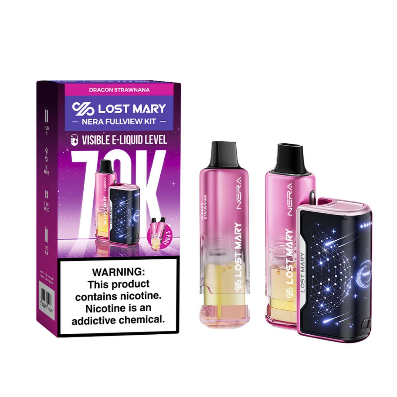 Lost Mary Nera Fullview Kit 70K Puff Disposable Dragon Strawnana