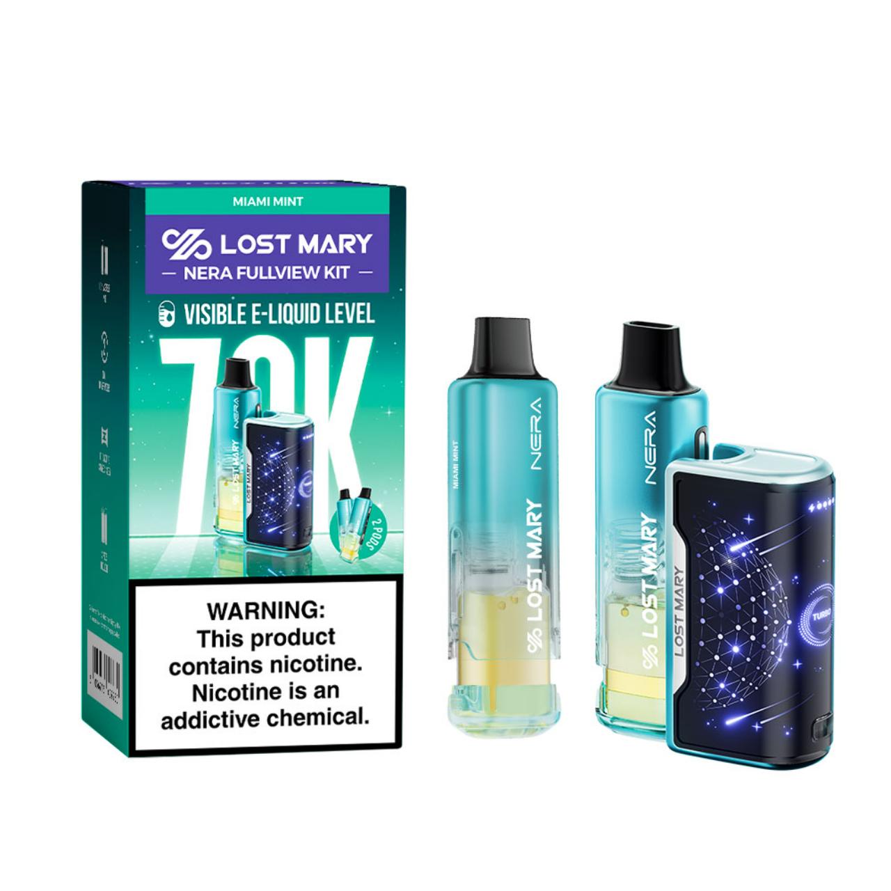 Lost Mary Nera Fullview Kit 70K Puff Disposable Miami Mint