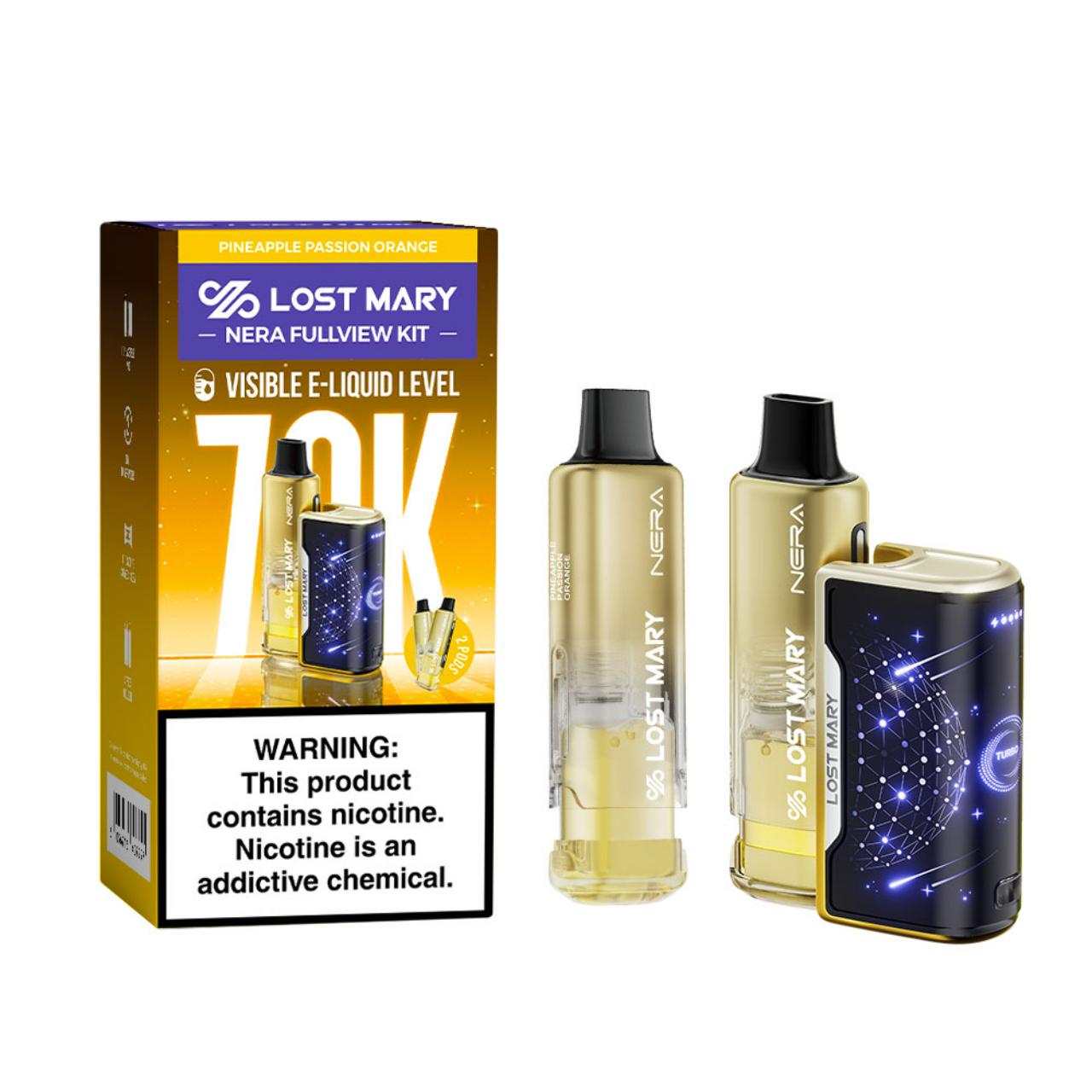 Lost Mary Nera Fullview Kit 70K Puff Disposable Pineapple Passion Orange