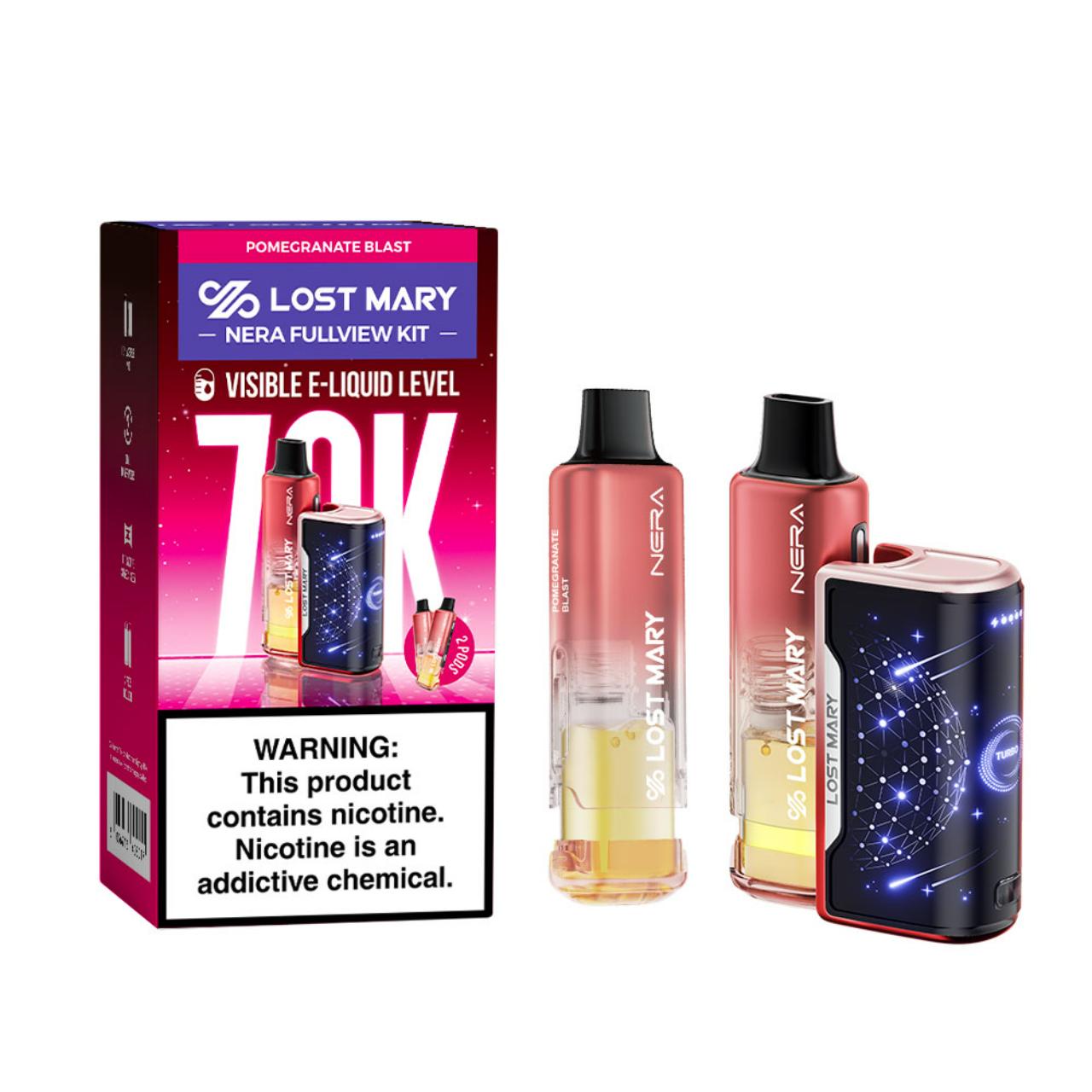 Lost Mary Nera Fullview Kit 70K Puff Disposable Pomegranate Blast