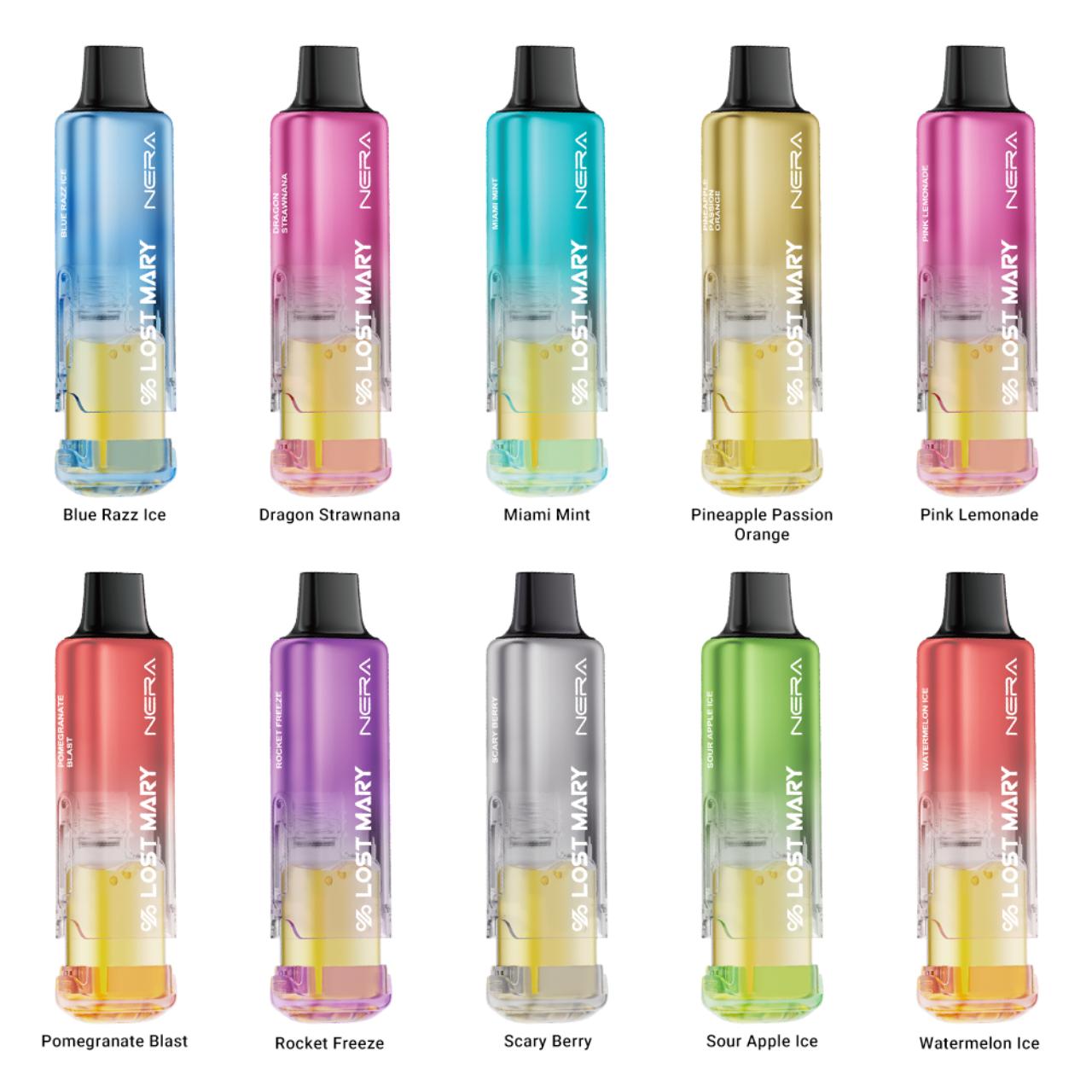 Lost Mary Nera Fullview Kit 70K Puff Replacement Pod Cartridge - 2PK Lost Mary Nera Fullview Kit 70K Puff Replacement Pod Cartridge - 2PK
