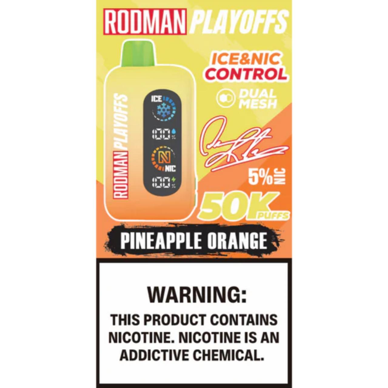 RODMAN Playoffs Ice-Nic Control 50K Puff Disposable Box RODMAN Playoffs Ice-Nic Control 50K Puff Disposable Box