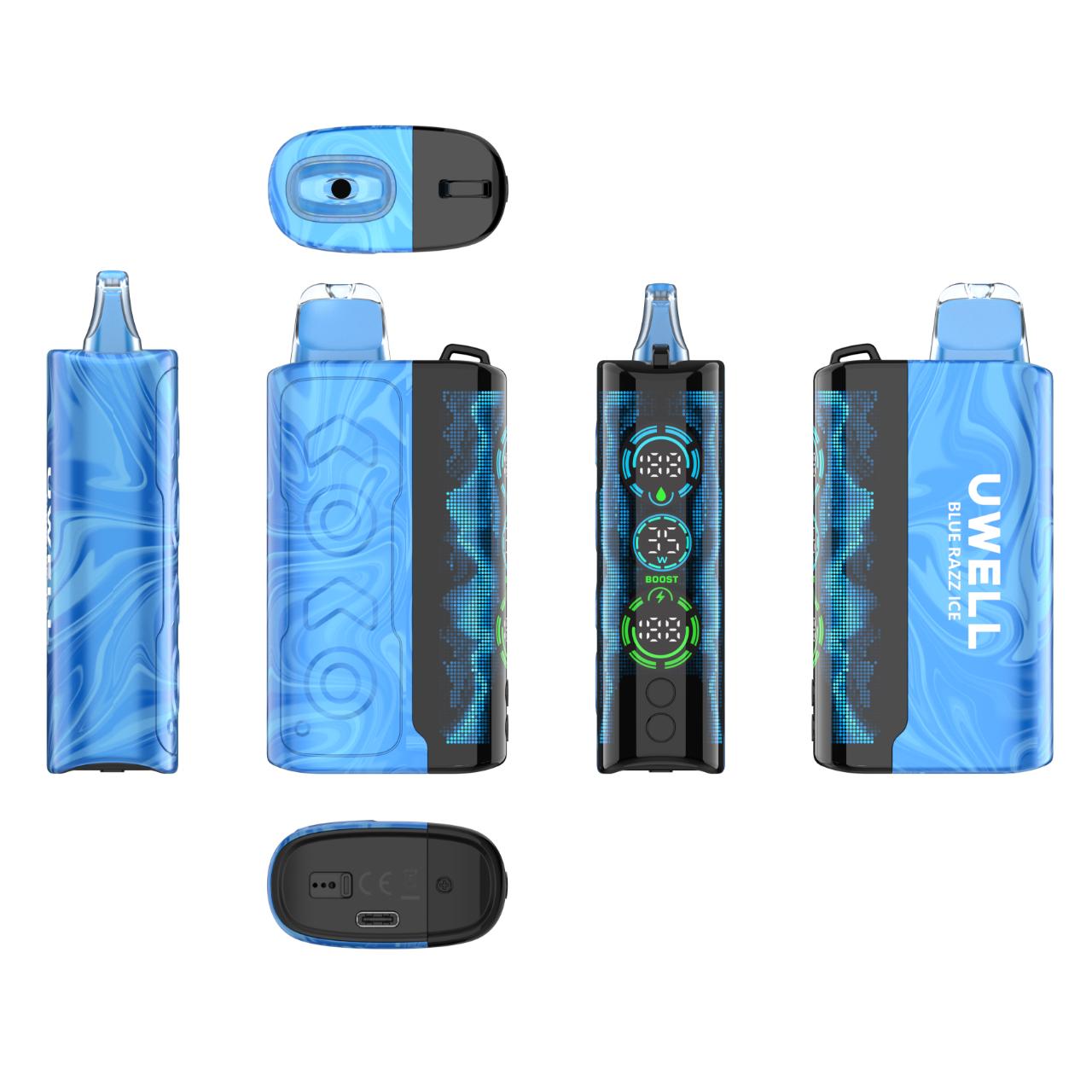 Uwell Koko Bar 60K Puff Disposable BLUE RAZZ ICE View Uwell Koko Bar 60K Puff Disposable BLUE RAZZ ICE View