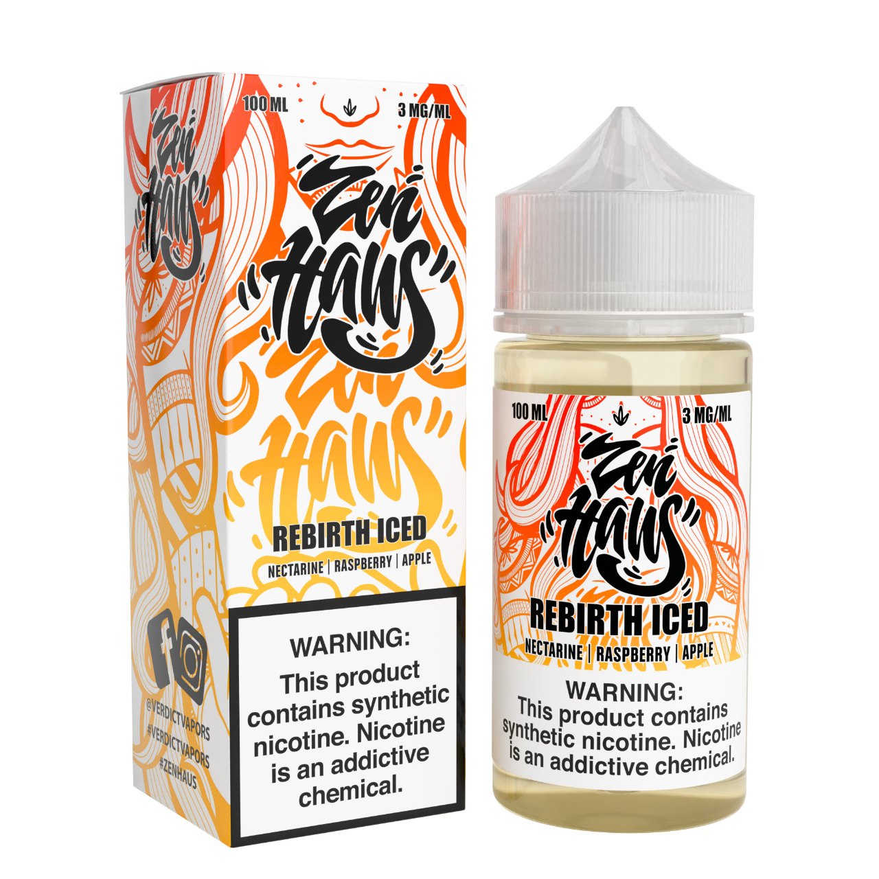 Zen Haus Rebirth ICED 100ml E-Juice Zen Haus Rebirth ICED 100ml E-Juice