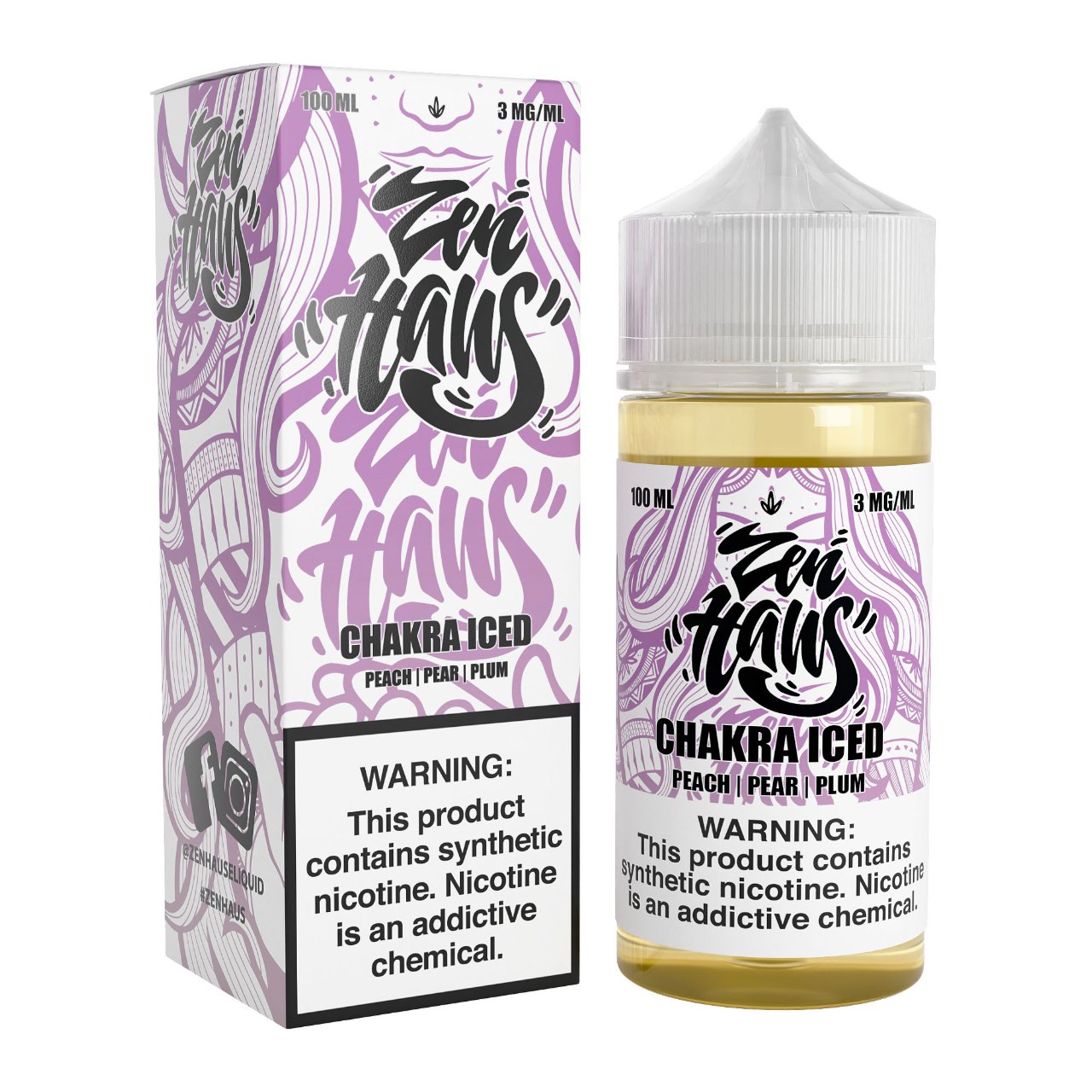 ZenHaus Chakra Iced 100ml-3mg ZenHaus Chakra Iced 100ml-3mg
