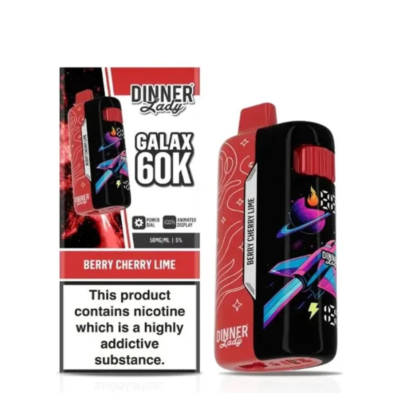 Dinner Lady Galax 60K Puff Disposable-Berry Cherry Lime