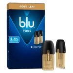 Blu 2.4% Replacement Pod Cartridge - 2PK Gold Leaf