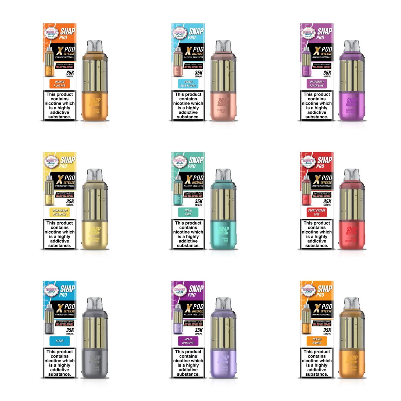 Dinner Lady Snap Pro Intense 35K Replacement Pod Cartridge - 1PK