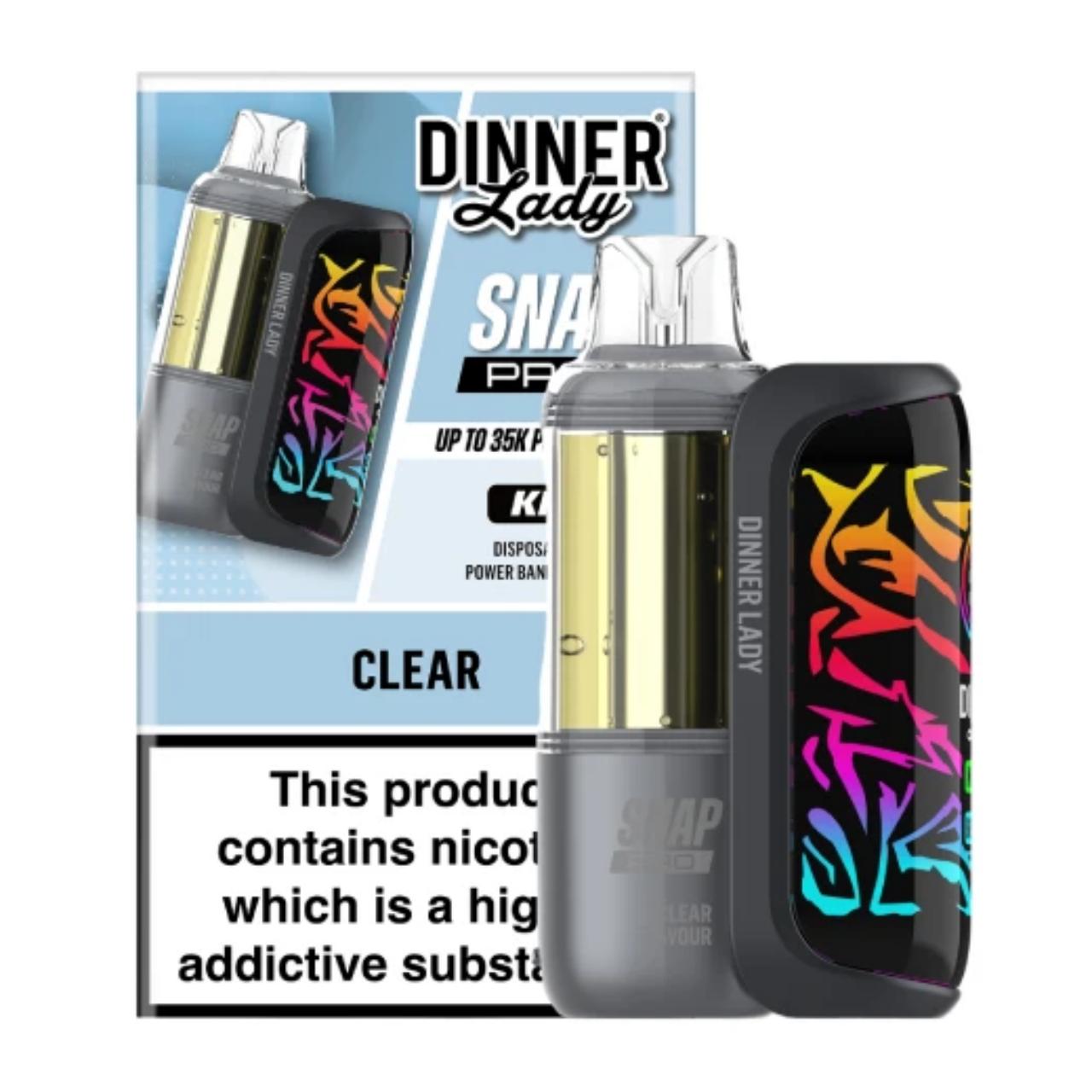 Dinner Lady Snap Pro Kit 35K Puff Disposable Clear Dinner Lady Snap Pro Kit 35K Puff Disposable Clear