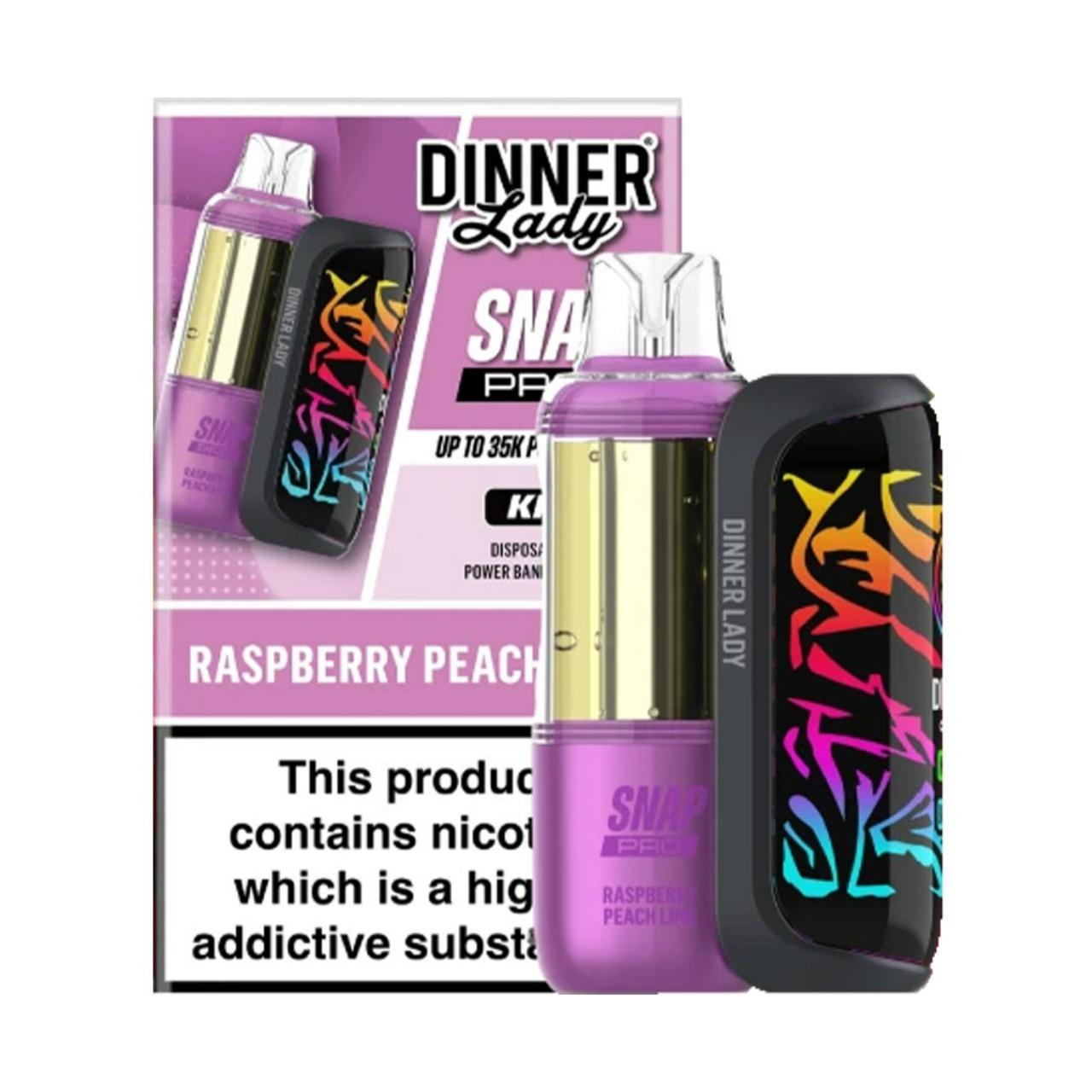 Dinner Lady Snap Pro Kit 35K Puff Disposable Raspberry Peach Lime Dinner Lady Snap Pro Kit 35K Puff Disposable Raspberry Peach Lime