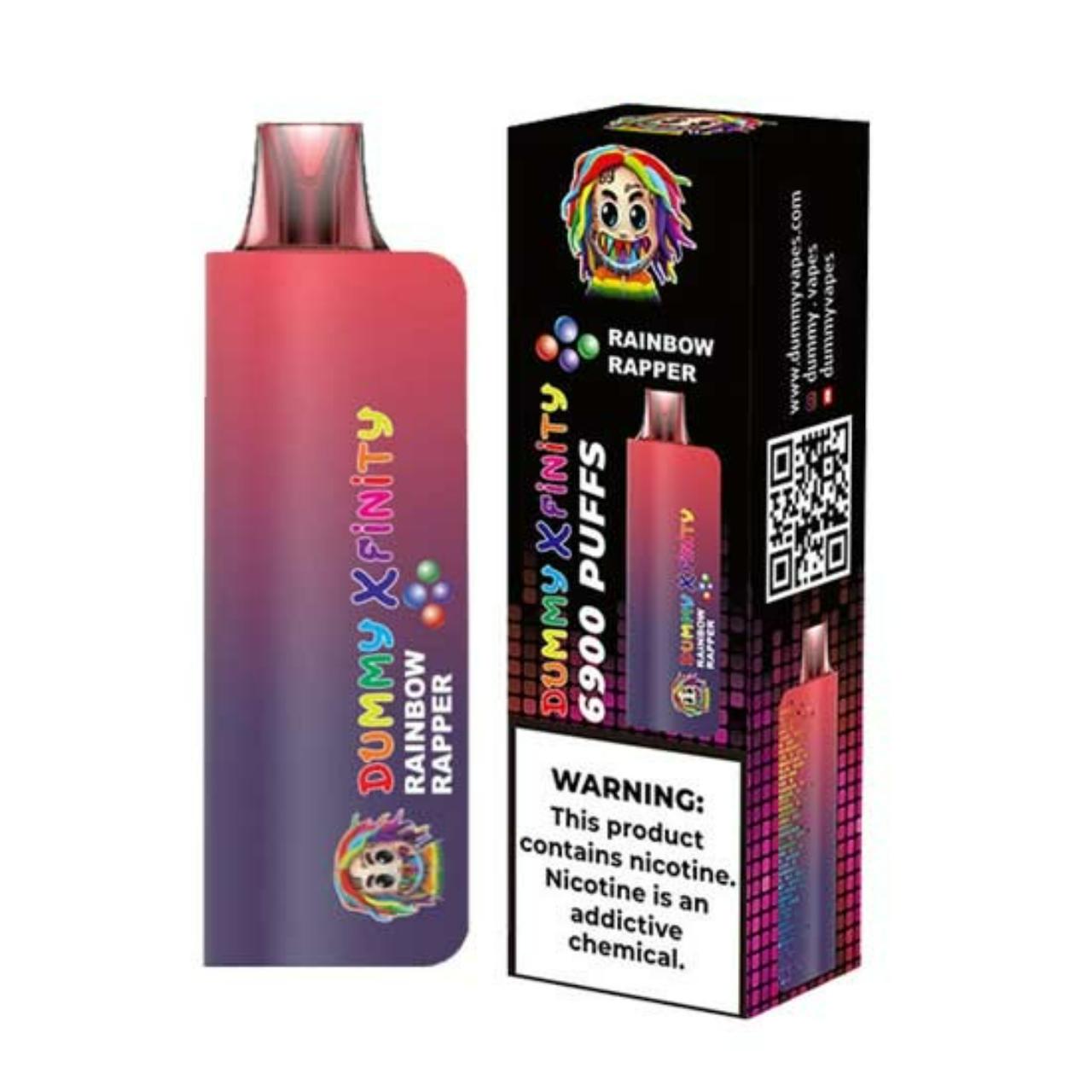 Dummy Xfinity 6900 Puff Disposable Rainbow Rapper Dummy Xfinity 6900 Puff Disposable Rainbow Rapper