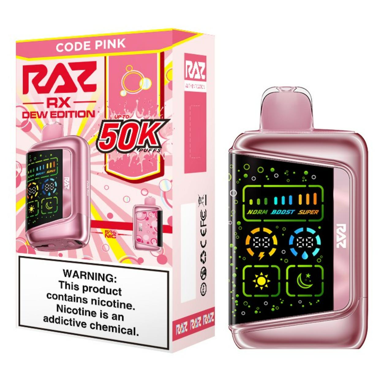 Geek Vape Raz RX 50K Puff Disposable code pink Geek Vape Raz RX 50K Puff Disposable code pink