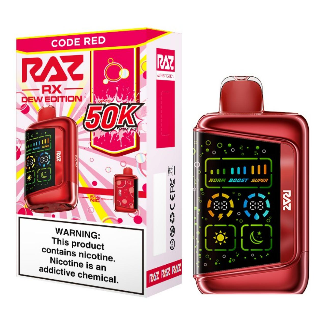 Geek Vape Raz RX 50K Puff Disposable code red Geek Vape Raz RX 50K Puff Disposable code red